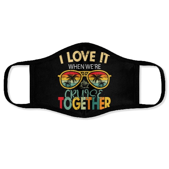 Cruise Squad 2025 Outfits Friends Family Couples M Face Masks