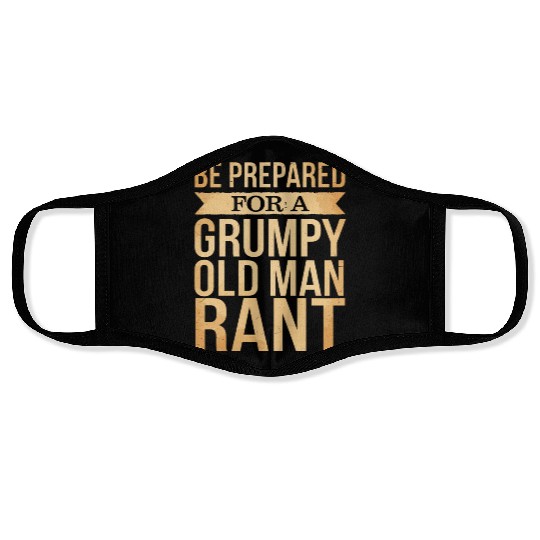 Grumpy Old Man Face Masks