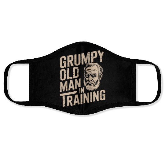 Grumpy Old Man Face Masks