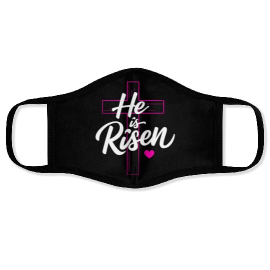 He is Risen Face Masks