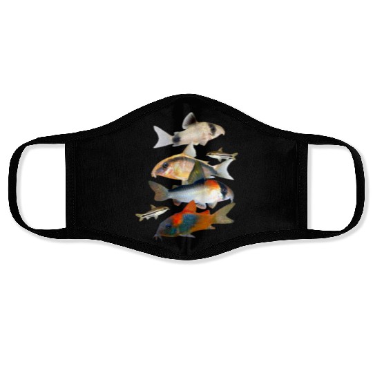 Corydoras Catfish Aquarium Fish Tank Lovers Art Face Masks