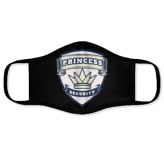 princess security birthday Face Masks