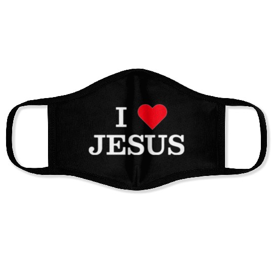 I Heart Jesus Face Masks