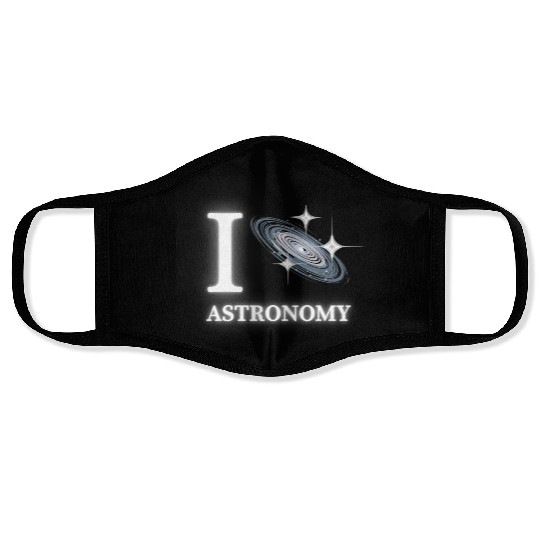 Amateur Astronomy: I Love Astronomy Face Masks