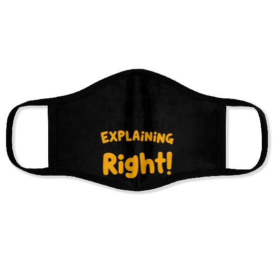 Intellectual Humor Face Masks Witty Typography