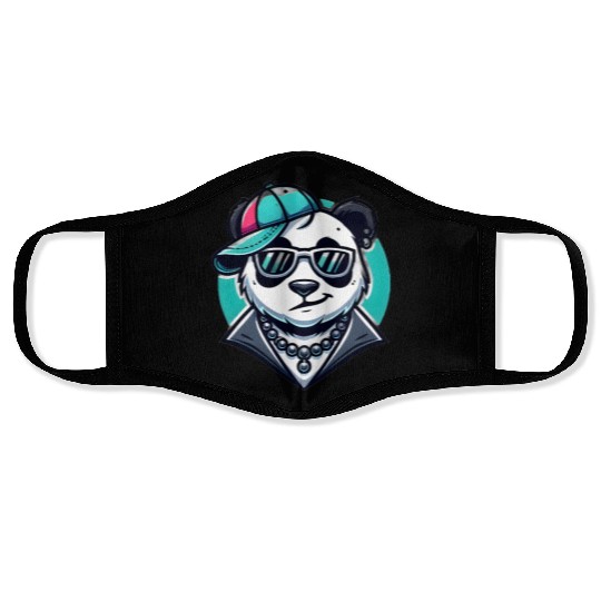 Cool Swag Panda – Hip Hop Streetwear Style Face Masks