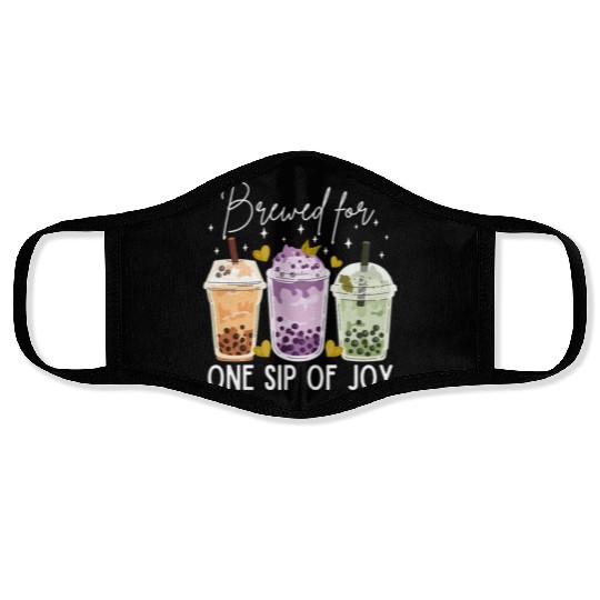Boba tea lover Face Masks