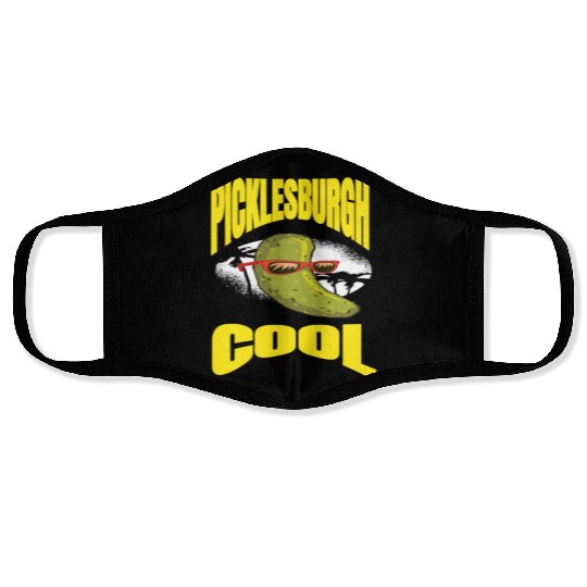 Pittsburgh Humor Picklesburgh Cool Relaxing Pickle Face Masks