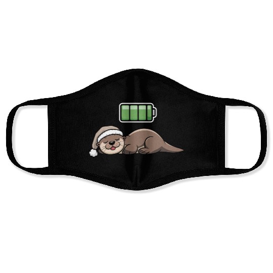 Sea Otter Sleeping Recharging Night Bedtime Face Masks