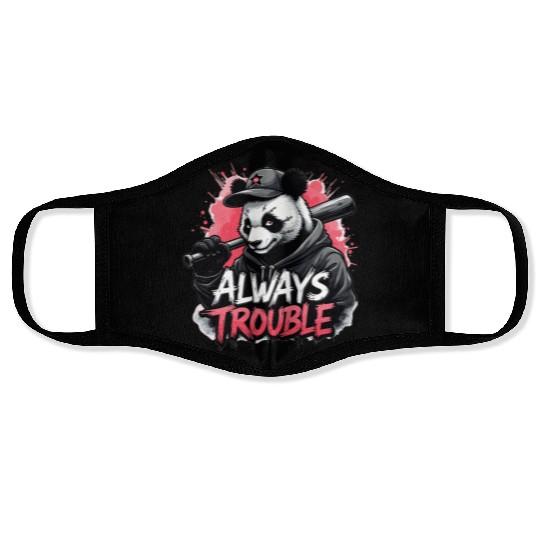 Gangster Panda Panda Bear Pandas Face Masks