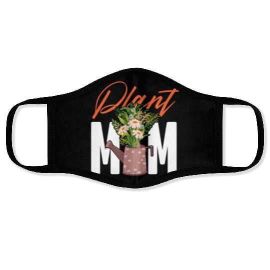 Plant Lover Gardening Plant Mom Face Masks