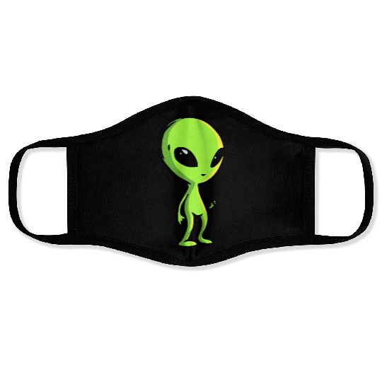 Green Alien Face Masks