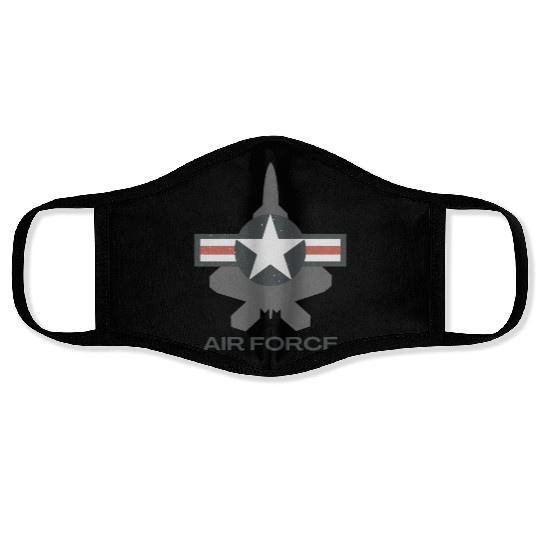 F-22 Raptor Patriotic Roundel Face Masks