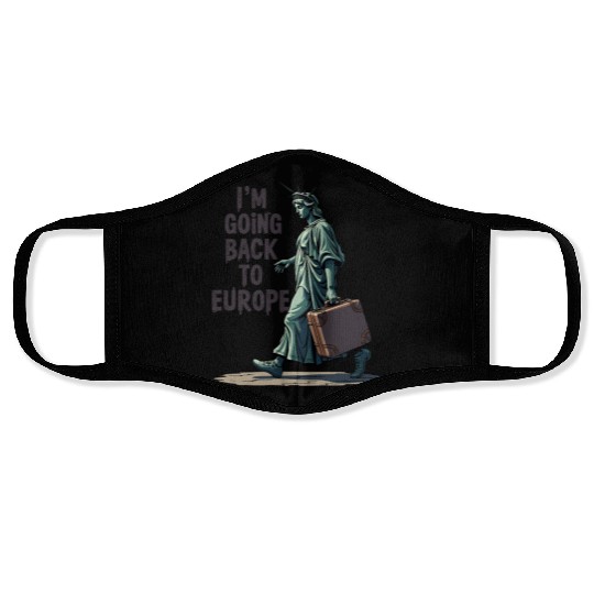 Funny Statue of Liberty USA America Sarcasm Face Masks