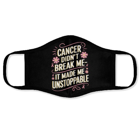 Cancer Survivor Chemotherapy Chemo Beat Cancer Face Masks