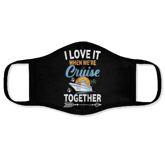 Cruise Squad 2025 Outfits Friends Family Couples M Face Masks