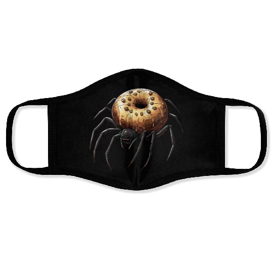 Donut Spider Funny Creative Motif Face Masks