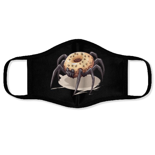 Donut Spider Funny Creative Motif Face Masks