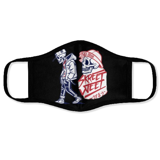 Cyber Samurai Skull – Streetwear Graffiti Face Masks