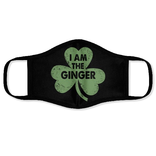 Proud Redhead St. Patrick’s Day Shamrock Face Masks