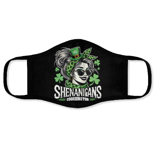 St. Patrick's Day Shenanigans Coordinator Face Masks