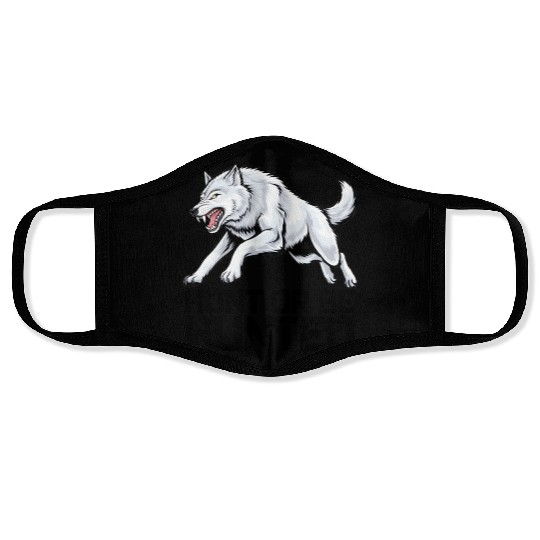 Alpha Wolf Face Masks