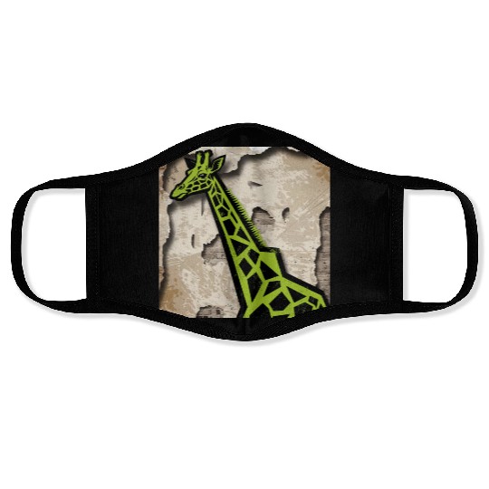 Stylized giraffe Face Masks