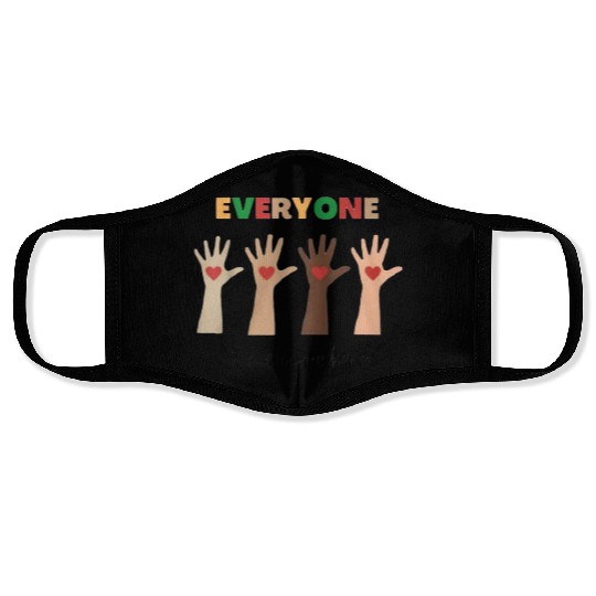 Everyone Is Welcome Here Idaho Teacher Face Masks