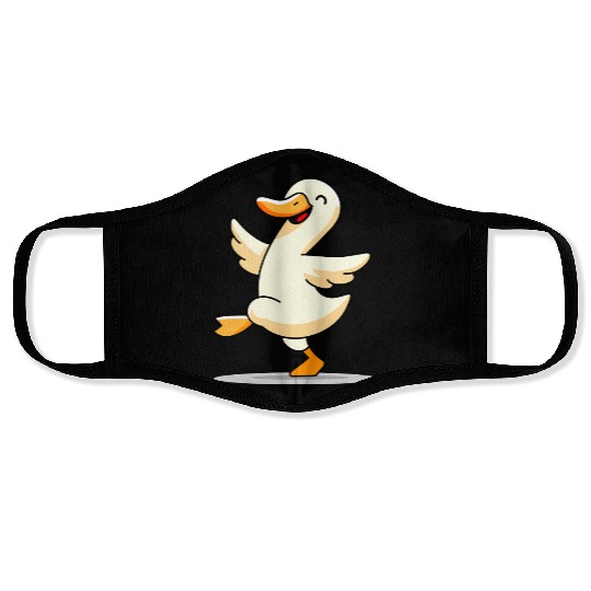 Dancing duck Face Masks