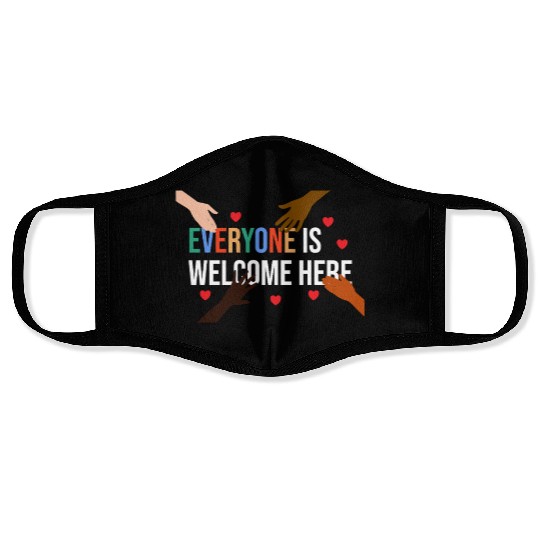 Everyone is welcome here Idaho Teacher Face Masks