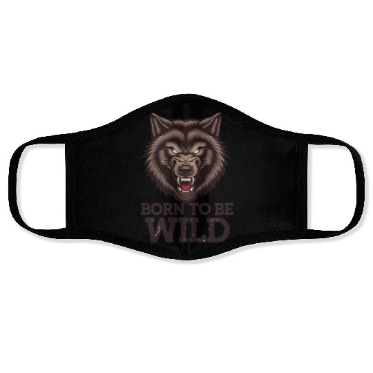 Born to Be Wild Wolf: Untamed Alpha Spirit Face Masks