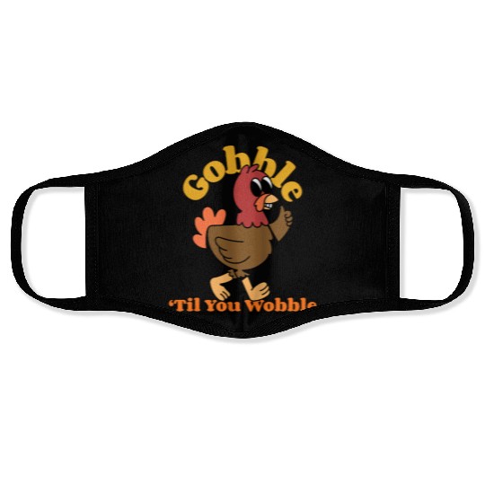 Dancing Turkey | Gobble 'Til you Wobble | Face Masks