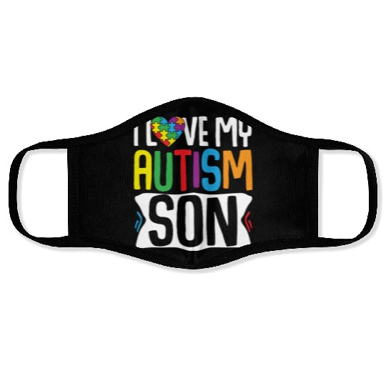 Autism Awareness Gift Parents Son Face Masks