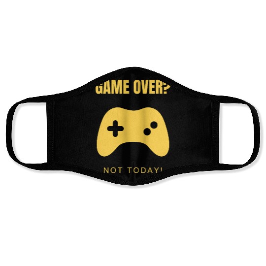 Game Over? Not Today! – Clean & Modern Gamer Face Masks