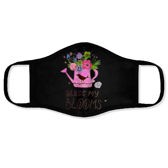 Spring flowers illustration Face Masks