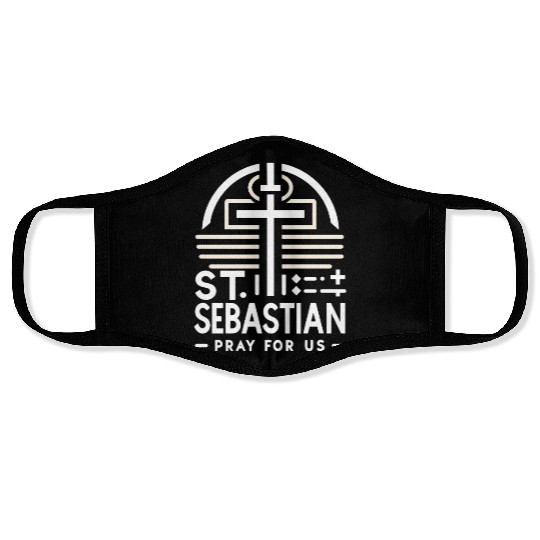 St. Sebastian Pray for Us Catholic Patron Saint Face Masks