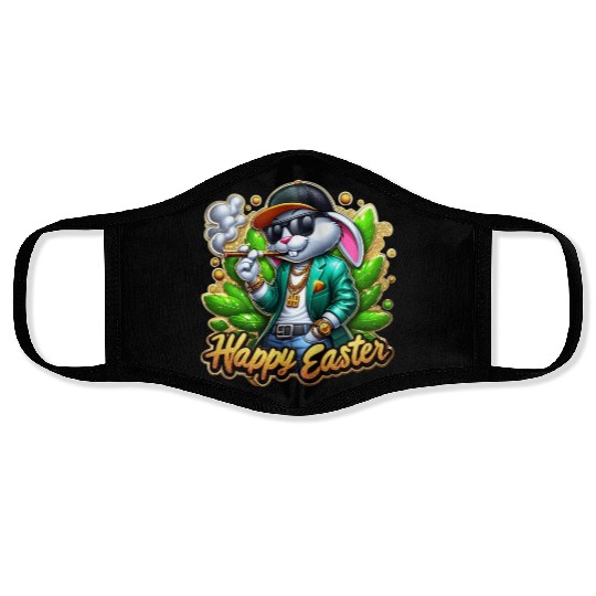 Happy Easter Bunny Face Masks