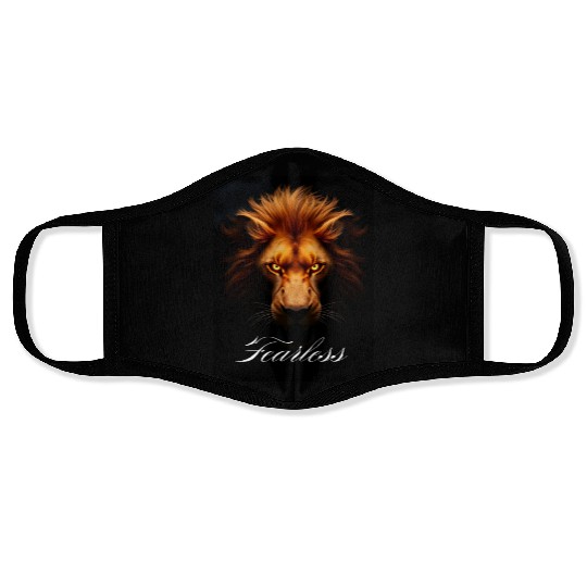 Fearless Lion Face Masks