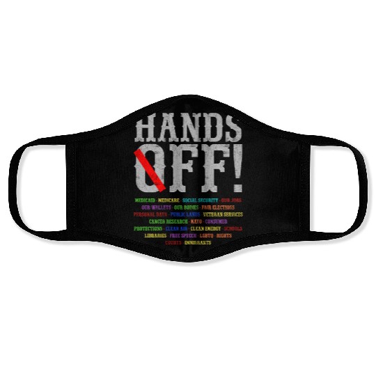Hands Off Social Security Protest Resist Save D Face Masks