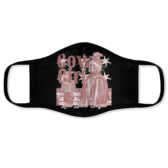 Wild West Cowgirl Face Masks