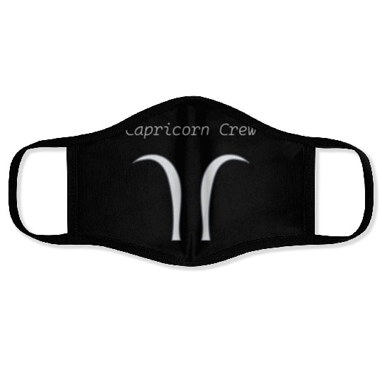 New, Original Capricorn Symbol Face Masks