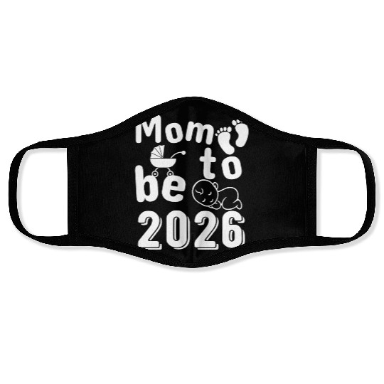 Mom To Be 2026 Baby Arrival Announcement Face Masks