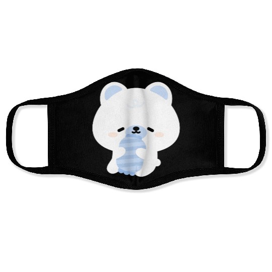 Sleepy Polar Bear Face Masks