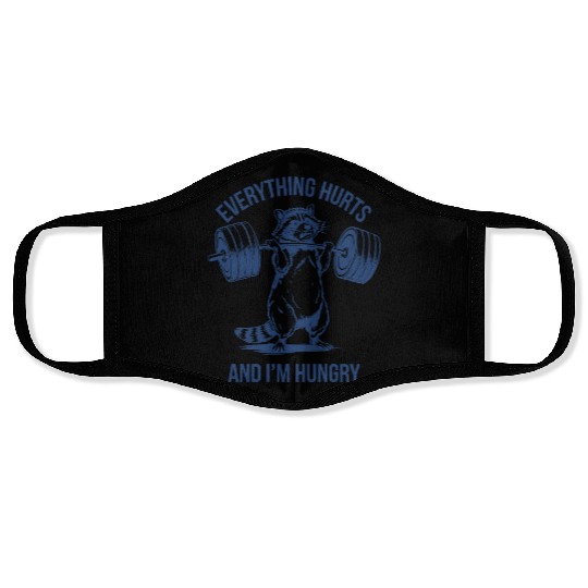 Everything Hurts Fitness Gym Sport Weightlifting Face Masks