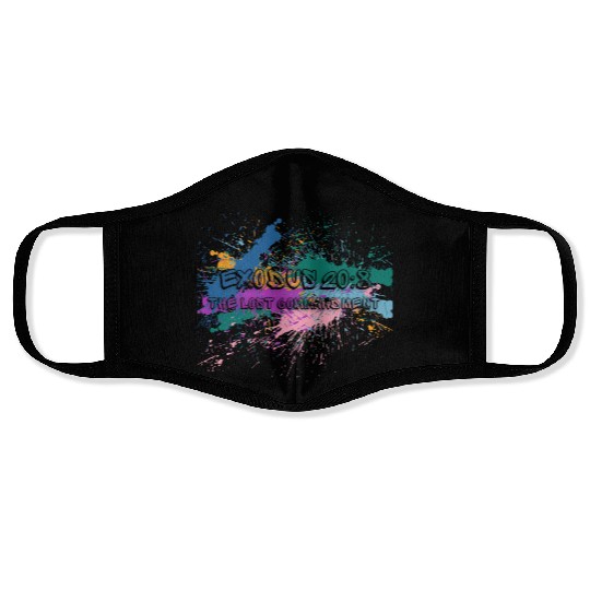 The Lost Commandment multi color Face Masks