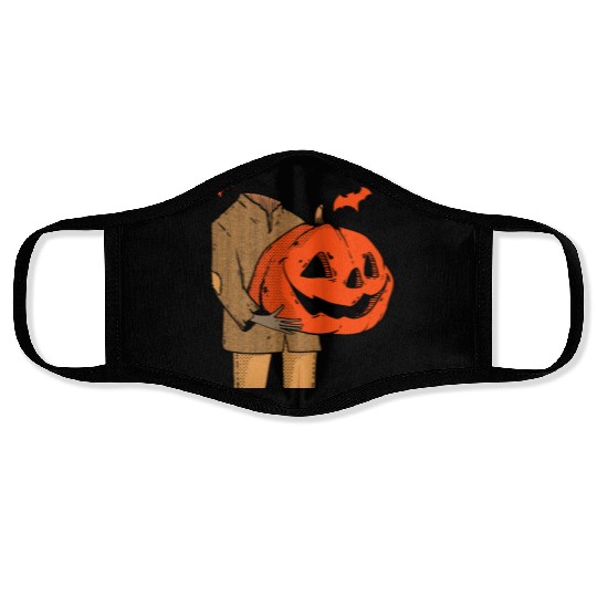 Scary Spooky Jack O Lantern Face Pumpkin Men Boys Face Masks