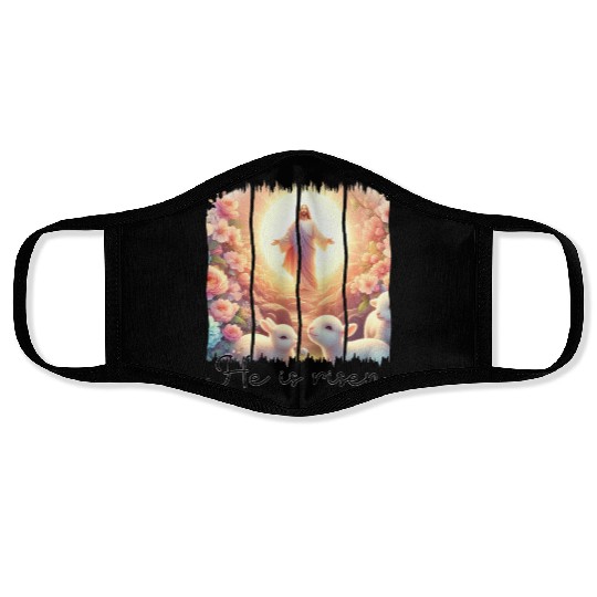 Easter Day Jesus He is risen Face Masks