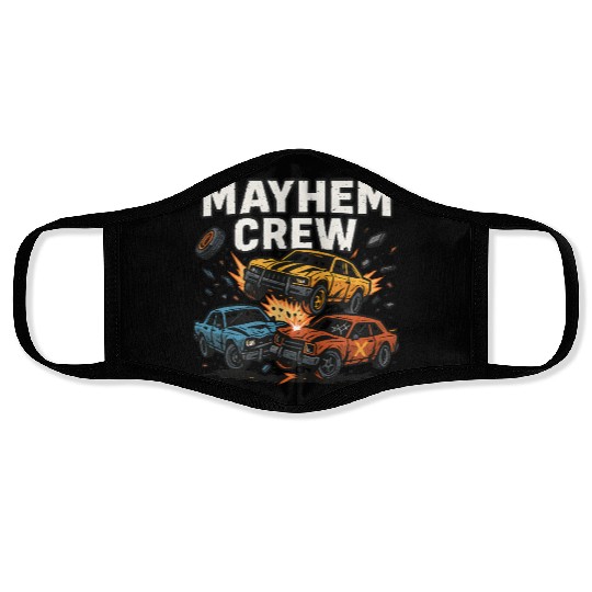 Mayhem crew derby Face Masks crash race design wreckfest
