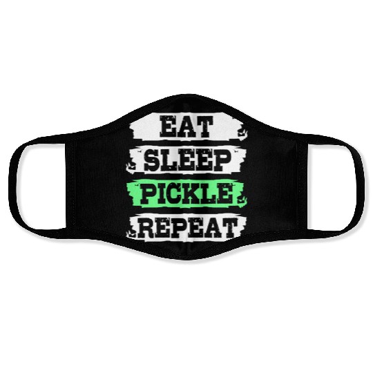 Pickles Vegan Food Pickle Face Masks