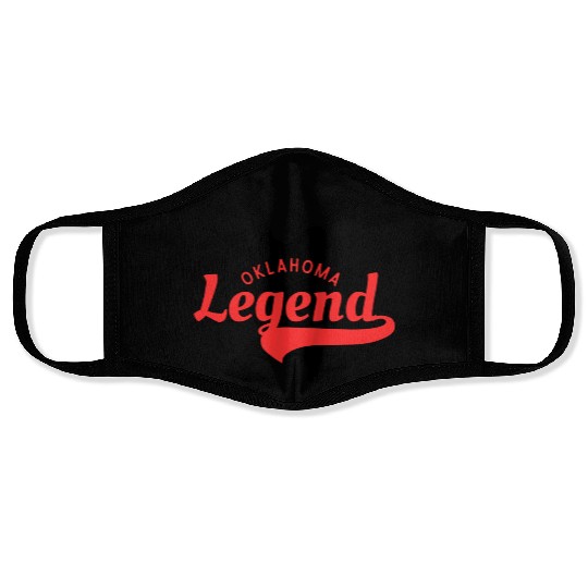 Oklahoma Legend Face Masks
